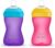 Philips AVENT My Grippy Spout Sippy Cup with Soft Spout and Leak-Proof Design, Pink/Purple, 10oz, 2pk, SCF801/22