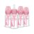 Dr. Brown’s Natural Flow Anti-Colic Options+ Narrow Baby Bottle, 4 oz/120 mL, with Level 1 Slow Flow Nipple, Pink, 0m+, 4 Pack