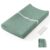 Blissful Diary Muslin Baby Changing Pad with Waterproof Lining Foam, Diaper Changing Table Pad with Cover for Dressers (Roman Green, Rectangular)