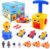 BAKAM Toddler Toys 3-4 for Boys Girls, Balloon Launcher & Powered Car Set, Fun Toddlers STEM Toy Balloon Pump Cars Racer Kit for Kids 3-5 (Monster)