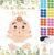 SietDESEO Pin The Pacifier on The Baby Game with 48 Pcs Pacifier Stickers Large Eucalyptus Baby Poster Games for Kids Birthday Baby Shower Party Supplies Pin The Pacifier Game