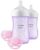 Philips AVENT Natural Baby Bottle with Natural Response Nipple, Purple Baby Gift Set, SCD837/01