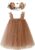 BGFKS Layered Tulle Tutu Dress for Toddler Girls,Baby Girl Rainbow Tutu Princess Skirt Set with Flower Headband.