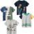 Boys’ 4-Pack Excavator Short Sleeve Crewneck T-Shirts Top Tee Size 2-7 Years Toddler Boys’ Value Pack Cotton T-Shirt