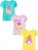 The Children’s Place Toddler Girls’ Short Sleeve Multi Color Graphic T-Shirt, 3 Pack