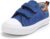 K KomForme Toddler Sneakers for Boys and Girls Dual Hook and Loops Sneakers Baby Canvas Shoes