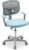 Costzon Kids Desk Chair, Adjustable Children Study Computer Chair with Arms & Wheels, Student Swivel Rolling Task Chair, Ergonomic Kids Office Chair for Boys Girls Age 4-12, Home Bedroom School, Blue