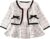 Toddler Kids Baby Girls Plaid Skirt Set Cardigan Jacket Coat + Tutu Dress Set Long Sleeve Outfits Fall Outfit Set