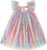 Baby Girl Tutu Dress Summer Kids Floral Tulle Skirt Bowknot Lace Sleeveless Princess Sundress