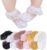 CHUNG Baby Toddler Girls Princess Cotton Frilly Socks Lace Ruffle Pack of 4/5/6 Thin Mesh Summer for Dress