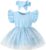 Baby Girl Ruffle Sleeve Romper Dress Infant Jumpsuit Tutu Skirt Set Newborn Princess Tulle Dresses Headband Outfit