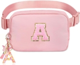 Birthday Gifts for 3 4 5 6 7 8 9 10 11 12 13 Year Old Girls – Initial Fanny Pack Crossbody Bag Belt Bag Purse for Girls Teens Personalized Trendy Stuff for Kids Christmas Gifts A
