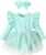 Baby Girl Ruffle Sleeve Romper Dress Outfit Newborn Princess Tulle Dresses Infant Jumpsuit Tutu Skirt Set Clothes