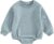 Baby Boy Girl Fleece Sweatshirt Romper Solid Color Long Sleeve Sweater Bubble Onesie Warm Fall Winter Clothes