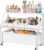 Toy Storage Organizer, Kids Toy Organizers and Storage Bins, Toy Storage Shelf with Wheeled, Toddler Toy Storage Organizer for Living Room, Playroom, Nursery, Bedroom, White SCBW16901