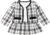 Toddler Kids Baby Girls Plaid Skirt Set Cardigan Jacket Coat + Tutu Dress Set Long Sleeve Outfits Fall Outfit Set