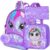 Unicorn Backpack for Girls, Toddler Sequin Preschool Bookbag, 12″ Cute Cartoon Animal Schoolbag