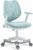 HOMEFUN Kids Desk Chair, Computer Chairs with Armrest and Footrest for Boys Girls Cute Mesh Ergonomic with Adjustable Height Swivel Safe Sit-Locking Casters Blue