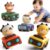 iPlay, iLearn Press to Go Car Toys for Toddlers 1-3, Baby Animal Racing Cars, Infant Play Vehicle Set, Baby Push Go Friction Car Toys for 6-9-12-18 Months, 1st Birthday Gifts for 1-2 Years Old Boys