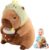 Capybara Plush Toy Pillow, 12″ Cute Capybara Stuffed Animal, Soft Capybara Plushie Toy Doll Pillow for Girls Boys Kids, Kawaii Stuffed Capybara Toy Hugging Birthday Decorations Gifts (Bunny)