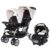 Baby Trend Infant and Toddler Double Stroller & Car Seat Combo, 2 Pc Set, Khaki