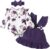 Kucnuzki Newborn Baby Girl Clothes Toddler Long Sleeve Ruffle Romper Top Infant Skirt Set Little Girl Overall Dress