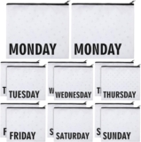 Oudain Packing Cubes Kids and Baby Travel Organizer Pouches Suitcases and Luggage Travel Accessories for Boys and Girls Summer Camp, Cruise, and Family Vacations, Days of Week