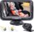 Rohent Baby Car Camera HD 1080P – Rear-Facing Infant Monitor with Night Vision, 150° Wide-Angle Lens, Anti-Glare Screen, Easy Install, 360° Adjustable Display