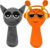 Sprunki Plush Toys, Horror Games Plushies Toy for Fans, Soft Stuffed Animal Pillow Figure Doll Christmas Birthday Gifts for Adult Kids (Gray+Orange)
