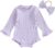 fhutpw Newborn Baby Girl Oversized Sweatshirt Romper Ruffle Long Sleeve Crewneck Onesie Sweater Tops Infant Fall Clothes