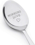 Gift for Boyfriend/Girlfriend – Morning Love | Gift to Son/Daughter | Motive Gift for Kids | Wedding Gift for Husband/Wife | Engraved Spoon – 7Inch