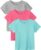 3 Pack Toddler Girls Shirts Kids Short Sleeve Shirts Toddler Girls Tops Tees Tshirts Summer T-Shirt Cotton