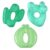 Itzy Ritzy Water-Filled Teethers – Cold Cutie Coolers Textured On Both Sides to Massage Sore Gums & Emerging Teeth – Can Be Chilled in Refrigerator, Set of 3 Green Cactus Water Teethers