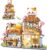 Lucky Cat Building Set,Openable Taiyaki Shop 923PCS Mini Brick Building Toy for Boys Girls Age 8+