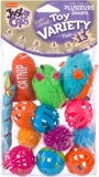 HARTZ Just For Cats Toy Variety Pack – 13 Piece, All Breed Sizes