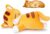 Achwishap Cat Stuffed Animal,Cat Plush Pillow,Soft Kitten Plush Kawaii Hugging Pillow,Cute Plush Toys Cuddle Plushie for Kids Adults Gifts Birthday(Orange Cat,14”)