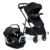 Britax Willow Brook S+ Travel System, Infant Car Seat and Stroller Combo with Alpine Base, ClickTight Technology, SafeWash Insert and Cover, Raven Black