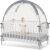 Crib Tent to Keep Baby from Climbing Out – Crib Net to Keep Baby in – Pop Up Baby Crib Cover, Upgrade Strong Mesh and Durable Zipper, Safety Crib Canopy (Grey, Lager)