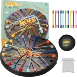 Rope Untangling Puzzle Game, Brainy Strategy Board Game Challenge for Kids & Adults- Multi-Level Logic Game Travel-Friendly Educational Toy(Manual on Box)