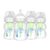 Dr. Brown’s Natural Flow Anti-Colic Options+ Wide-Neck Baby Bottles 5 oz/150 mL,with Level 1 Slow Flow Nipple,4 Pack,0m+