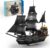 Pirate Ship Building Kit, Black Pearl Caribbean Pirate Ship Mini Building Block Sets for Adults, Pirate Ship Toys Gift for Kids Boys 8-12, Not Compatible with Lego Pirate Ship Set, 1424 PCS