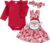 Christmas Baby Girl Outfit Newborn Cute Elk Fly Sleeve Romper Overall Dress Infant Girls Fall Winter Skirt Set