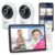 VTech RM7764-2HD 1080p Smart WiFi Remote Access 2Camera BabyMonitor, 360° Pan&Tilt, 10X Zoom, 7” 720p HD Display & NightVision, Soothing Sounds, 2-Way Talk, Temperature&Motion Detection, iOS&Android