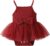 OPAWO Newborn Baby Girl Dress Infant Summer Romper Dress Sleeveless Onesie Halter Romper Tulle Dress One Piece Bodysuit 0-18M
