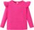 LYSMuch Toddler Baby Girls Long Sleeve Ruffle T Shirt Kids Casual Plain Solid Top Blouse T-Shirt Undershirt