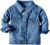 IDOPIP Toddler Kid Baby Boys Girls Denim Jacket Long Sleeve Button Down Jeans Coat Cowboy Overcoat Hoodie Casual Outwear