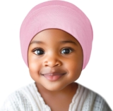 Fittia Baby Bonnet for 0-6 6-18 Months, Silky Satin Bonnet for Sleeping, Smooth for No Frizzy Hair, Adjustable for Non-Slip