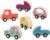 B. toys – Wooden Toy Cars Set with 6 Colorful Vehicles – Smooth-Rolling Mini Cars for Kids & Toddlers – Durable Baby Toys with Race Cars & Trucks – Easy-Grip Kids Toys for Ages 1+ with Safe Design