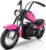 ELEMARA Electric Dirt Bike, 24V Ride on Toy for Big Kids,15 mph & 150lb Max, Kids Motorcycle w/Raised Handlebars, Power Display, Twist-Grip Throttle,Shock Springs, Key Start,Handbrake, 12″ Tires-Pink