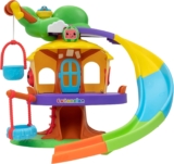 CoComelon Deluxe Clubhouse Playset – Features JJ and His Five Friends- Songs, Sounds, Phrases – Slide, Secret Tunnel, Basket Elevator, Interactive Easel, Pop Up Birds – Amazon Exclusive